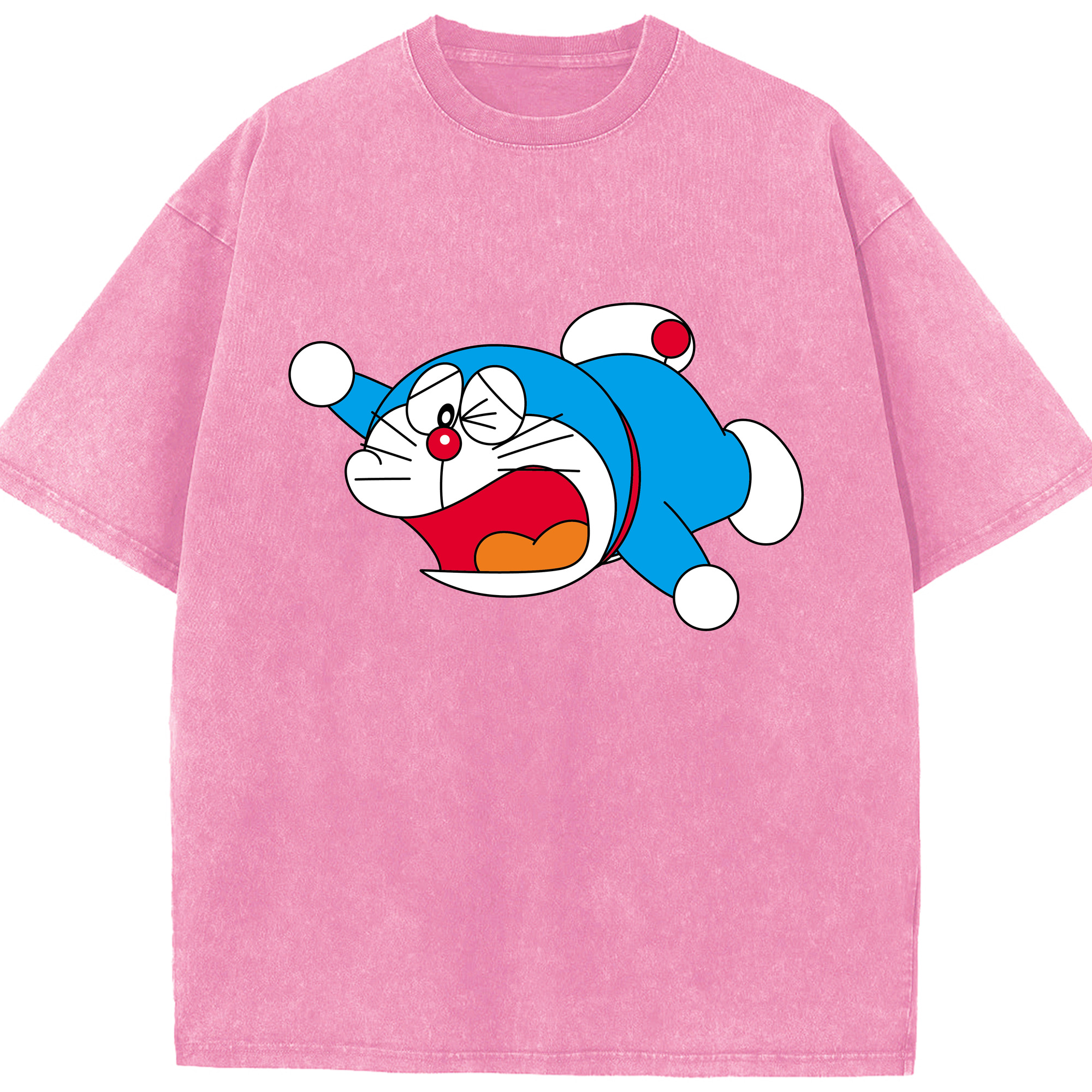 （画像用） ドラえもん Doraemon 綿100% ヴィンテージ風 半袖Tシャツ（フロントプリント）